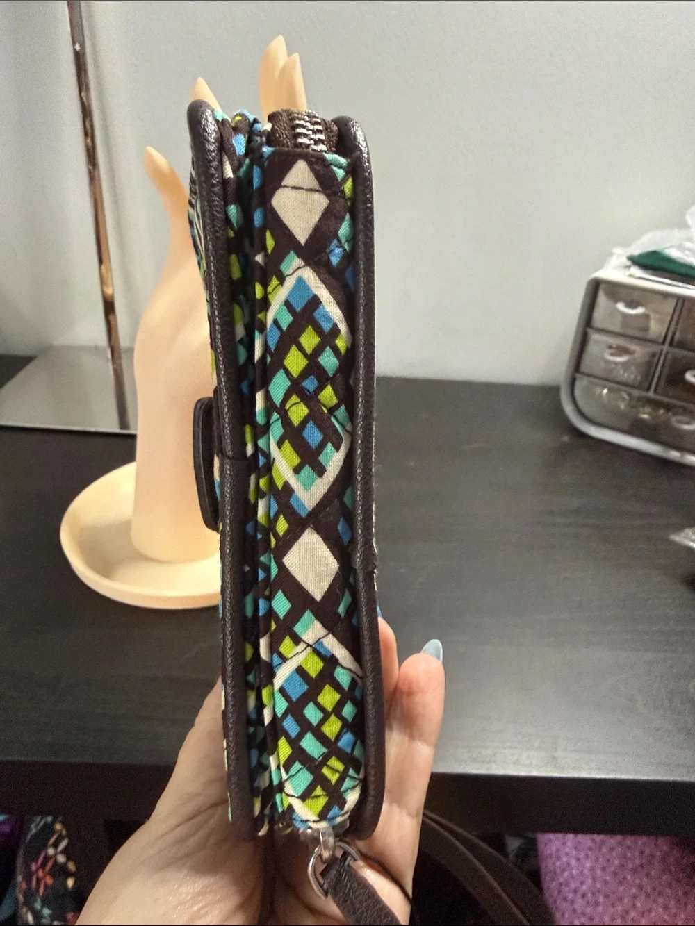 Vera Bradley RFID Georgia Wristlet Wallet Like New